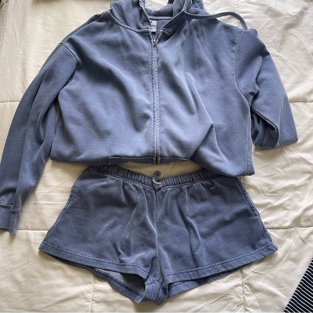 Blue Sweat Set